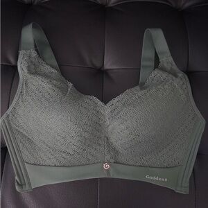 Goddess Women's Lace Bra - Forest Green